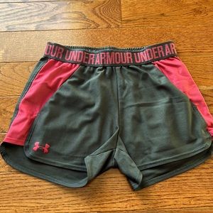 X-Small Grey and Pink Under Armour Shorts